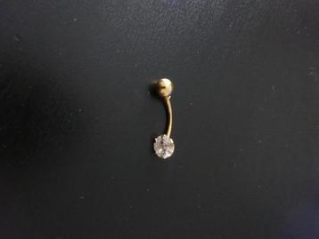 Piercing nombril en or 18 carat beschikbaar voor biedingen