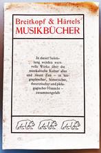 BREITKOPF UND HARTELS MUSIKBUCHER, Ophalen