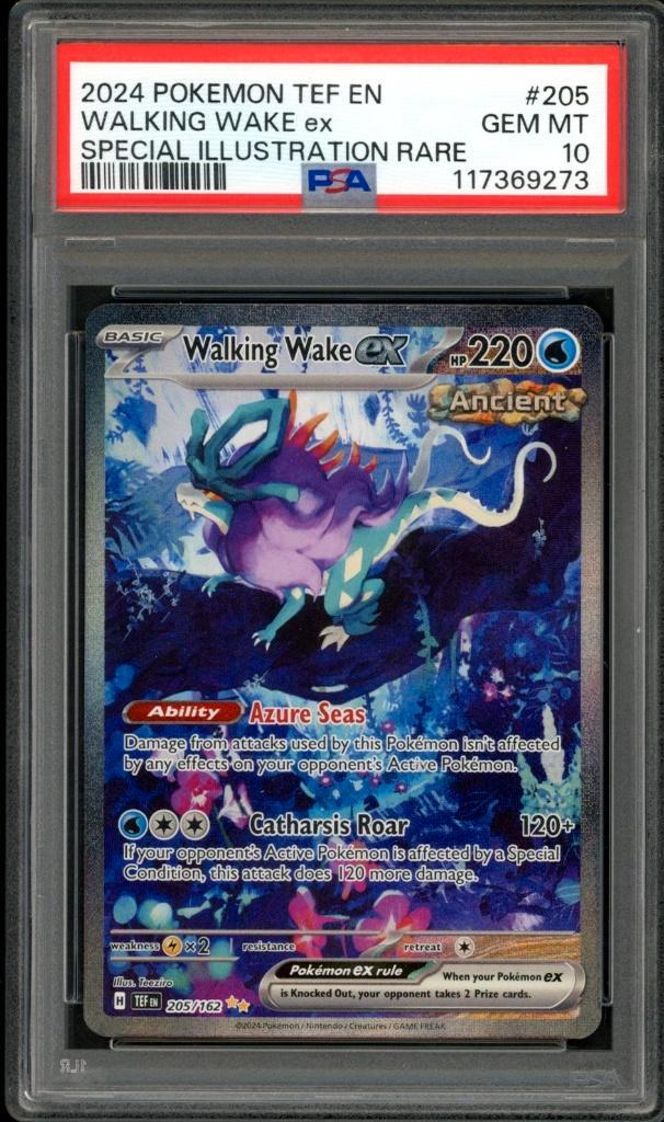 Walking Wake ex [SIR] PSA 10 - 205/162 - Forces temporelles, Hobby & Loisirs créatifs, Jeux de cartes à collectionner | Pokémon