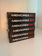 Memorex 60 - MRXI (6 verzegelde tapes), 2 t/m 25 bandjes, Onbespeeld, Nieuw in verpakking