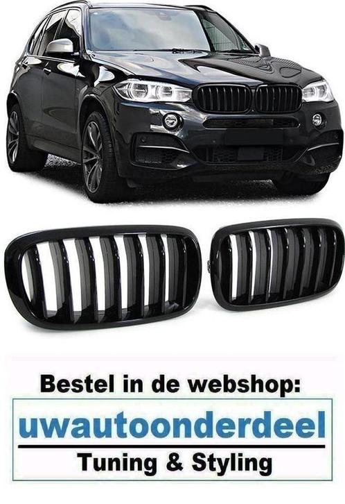 Grill Pianolak Zwart Enkel Spijl Voor Bmw X5 F15 X6 F16, Auto diversen, Tuning en Styling, Verzenden