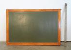 Vintage schoolbord met massief houten frame, Krijtbord, Gebruikt