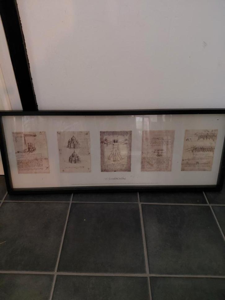 Kader leonardo da vinci, Antiek en Kunst, Curiosa en Brocante, Ophalen of Verzenden