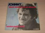 Disque vinyl 45 tours johnny hallyday deux amis pour un amou, CD & DVD, Enlèvement ou Envoi, Comme neuf, Pop rock