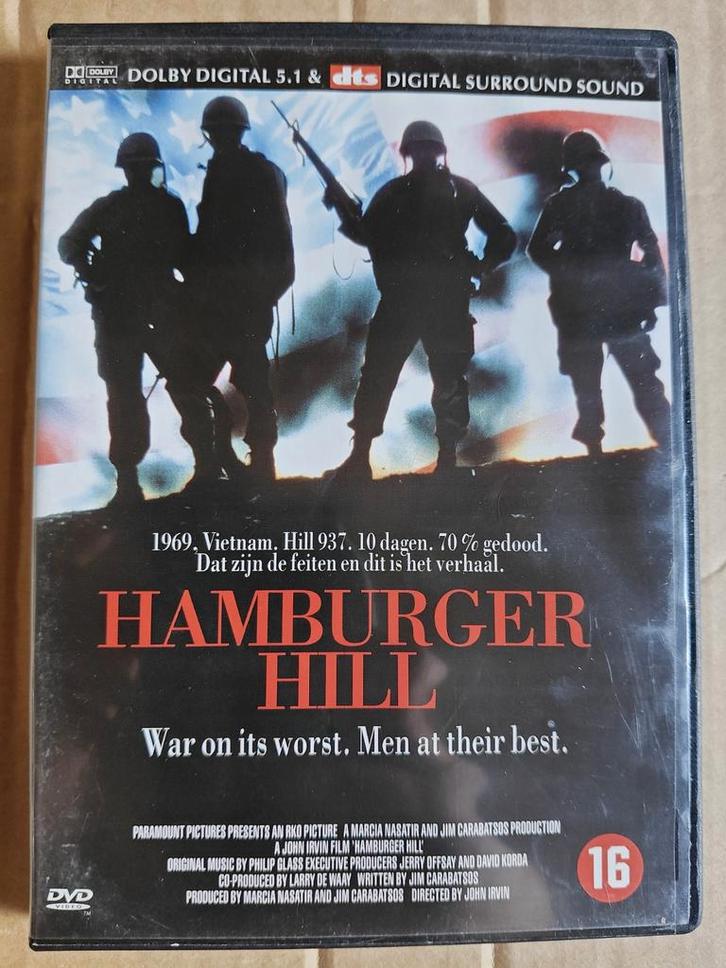 Hamburger Hill - 'War on its worst.  Men at their Best'- DTS, Cd's en Dvd's, Dvd's | Actie, Gebruikt, Oorlog, Vanaf 16 jaar, Ophalen of Verzenden