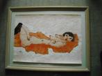 schilderij/tekening aquarel naaktmodel, Ophalen