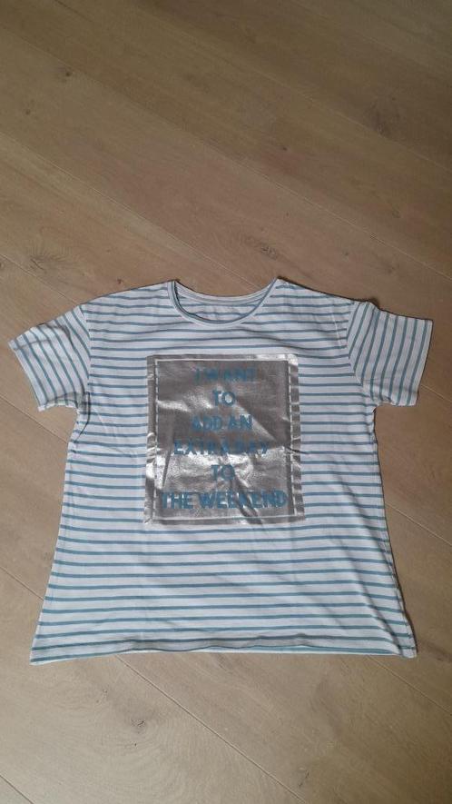 Gestreept meisjes t-shirt (M170/176), Kinderen en Baby's, Kinderkleding | Maat 170, Gebruikt, Meisje, Shirt of Longsleeve, Ophalen of Verzenden