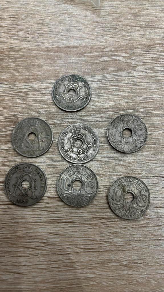 Franse munten van 10 cent van 1902 tot 1939, Postzegels en Munten, Munten | België, Zilver, Zilver, Ophalen of Verzenden