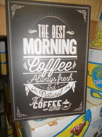 Beersign.Reclame.The Best Morning Coffee beschikbaar voor biedingen