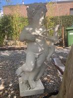 stenen tuinbeeld groot beeld amor cupido putti engel 90cm, Ophalen, Gebruikt, Beton, Engelenbeeld