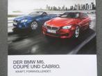 Brochure BMW Série 6 M6 Coupé et Cabriolet 2013, BMW, Enlèvement ou Envoi