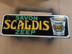 Emaillebord Scaldis zeep, Verzamelen, Ophalen, Zo goed als nieuw