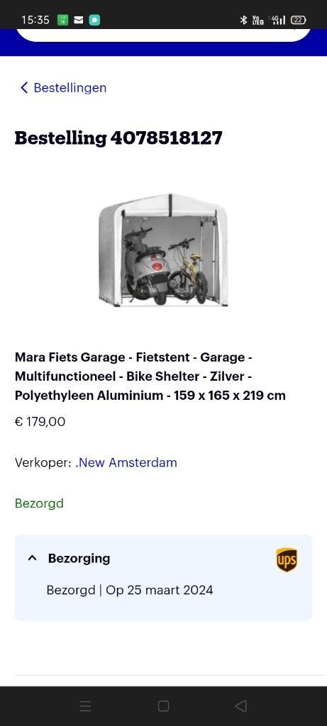 Mara Fiets Garage - Fietstent - Garage - Multifunctioneel -, Caravans en Kamperen, Tenten, Zo goed als nieuw, Ophalen of Verzenden