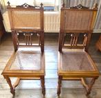A saisir - Lot de deux chaises anciennes cannées en chêne, Antiquités & Art, Antiquités | Meubles | Chaises & Canapés, Enlèvement