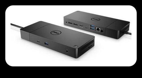 Dell WD 19 docking incl 180W oplader- garantie tot 19-11-25, Computers en Software, Dockingstations, Docking station, Laptop, Ophalen