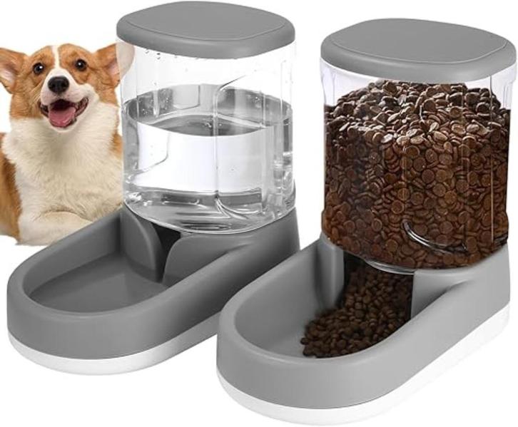 Automatische voerdispenser en waterdispenser voor kat , hond, Dieren en Toebehoren, Kattenvoerbakken en Drinkbakken, Nieuw, Automatisch