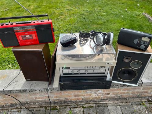 Matériau stéréo vintage, TV, Hi-fi & Vidéo, Chaîne Hi-fi, Utilisé, JVC, Enlèvement