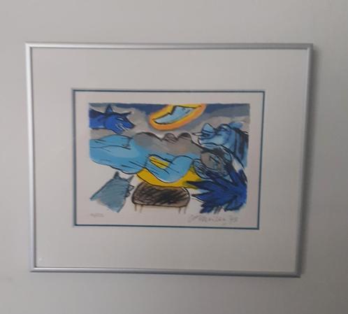 Corneille,' Mémoire de Bali' (schitterend gelijst), Antiek en Kunst, Kunst | Litho's en Zeefdrukken, Ophalen of Verzenden