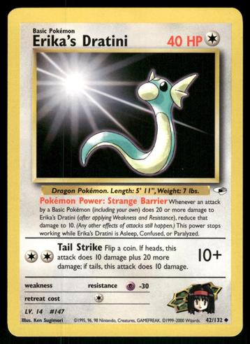 Erika's Dratini 42/132 - Gym Heroes (NM) beschikbaar voor biedingen