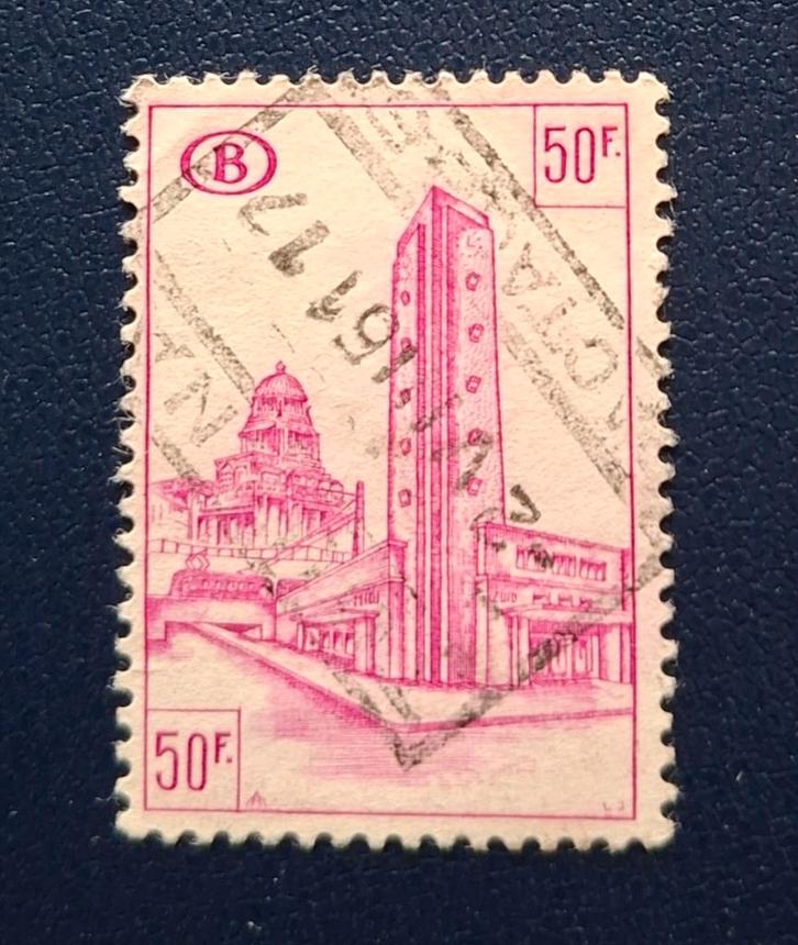 Timbre Belgium OBP TR351, Timbres & Monnaies, Timbres | Europe | Belgique, Affranchi, Trains, Enlèvement
