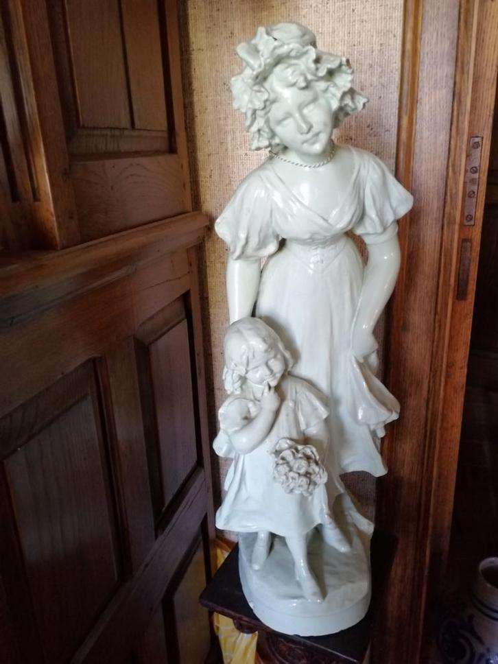 Groot expressief beeld G. Van Vaerenbergh, Antiek en Kunst, Kunst | Beelden en Houtsnijwerken, Ophalen