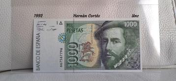 Spanje  - 1000 Pesetas 1992 -  Unc biljet beschikbaar voor biedingen