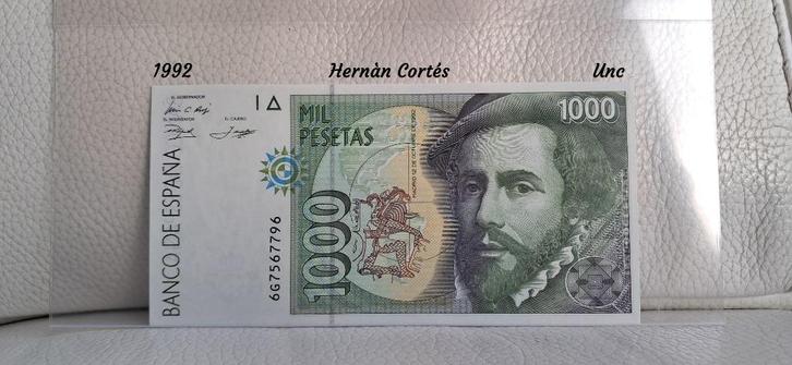 Spanje  - 1000 Pesetas 1992 -  Unc biljet, Postzegels en Munten, Bankbiljetten | Europa | Niet-Eurobiljetten, Los biljet, Overige landen