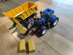 bruder tractor met kiepkar strobalen en mannetje, Kinderen en Baby's, Speelgoed |Speelgoedvoertuigen, Ophalen, Zo goed als nieuw