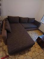 Hoeksalon 272x200cm - stof - bruin met bedfunctie, Ophalen, Bruin, 200 cm, 80 cm