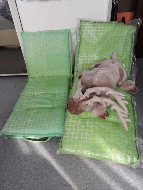 Lot de jolis coussins pour chaises de jardin A SAISIR !, Tuin en Terras, Tuinmeubel-accessoires, Gebruikt, Ophalen of Verzenden