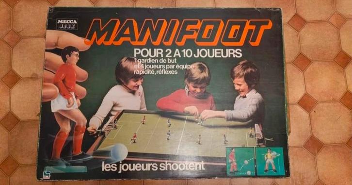 Bordspel voetbal manifoot vintage Meccano circa 1970, Hobby en Vrije tijd, Gezelschapsspellen | Overige, Ophalen of Verzenden