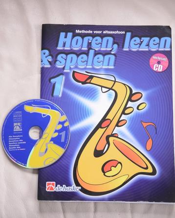 Horen, Lezen, Spelen (met CD) - Deel 1 en 2 - Alt Saxofoon beschikbaar voor biedingen