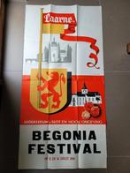 Affiche Begonia Festival Laarne-Herman Verbaere-1956, Ophalen of Verzenden, Gebruikt