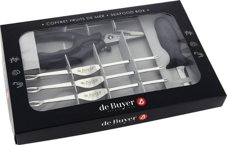 Schelp- & Schaaldieren set 6-delig | Nieuw De Buyer, Huis en Inrichting, Keuken | Bestek, Nieuw, Bestekset, Inox of Chroom, Vaatwasserbestendig