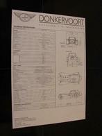 Dépliants Donkervoort S8 S8A S8AT, Livres, Comme neuf, Autres marques, Enlèvement ou Envoi