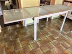 Uitschuifbare tafel, Huis en Inrichting, Tafels | Eettafels, Ophalen, Gebruikt, 100 tot 150 cm, 50 tot 100 cm