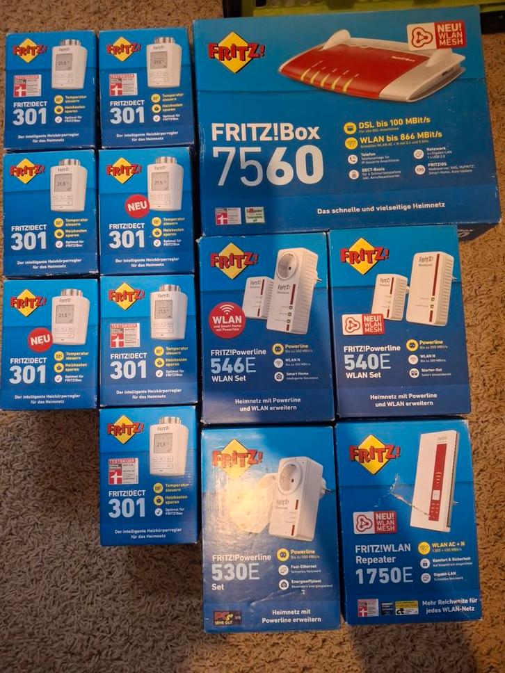 Router Fritzbox en Powerline Smarthome, Computers en Software, Routers en Modems, Ophalen