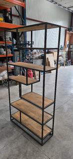 étagère bibliothèque industriel , bois métal, Enlèvement, Neuf