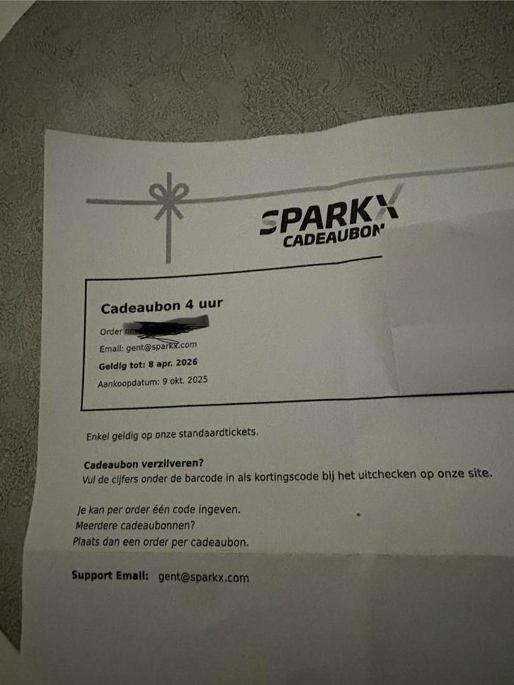 Sparkx ticket, Diversen, Papierwaren, Zo goed als nieuw, Ophalen