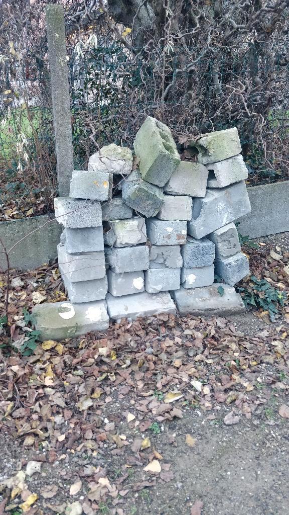 betonblokken, Bricolage & Construction, Briques, Utilisé, Autres types, Enlèvement