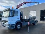 Mercedes Atego 1218 met kraan en containersysteem, Auto's, Wit, Mercedes-Benz, Bedrijf, Grijs