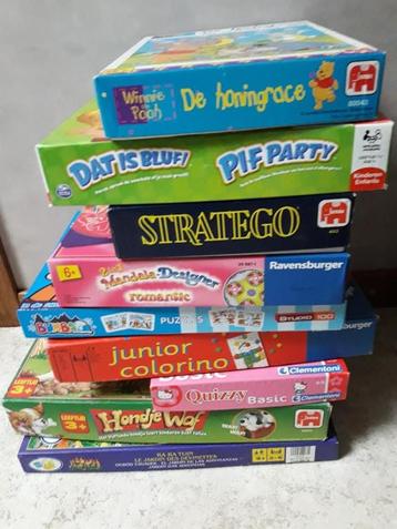 gezelschapsspellen 9 stuks beschikbaar voor biedingen