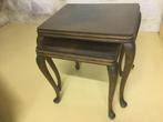 2 Tables gigogne bois, Maison & Meubles, Tables | Tables d'appoint, Pieds courbes, Moins de 55 cm, 45 à 60 cm, Enlèvement
