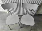 Lot van 2 vintage Formica stoelen, Enlèvement ou Envoi, Comme neuf