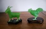2 rares statuettes en verre de Pékin, Enlèvement ou Envoi