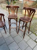 2 barkrukken style thonet, Huis en Inrichting, Ophalen, Gebruikt, 60 tot 90 cm, Hout