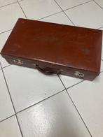 Valise  cuir vintage, Enlèvement ou Envoi, Moins de 35 cm, Utilisé, Cuir