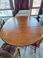 Table ovale ou ronde avec 6 chaises, Ophalen, Gebruikt, 4 tot 6 stoelen