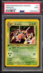 Ariados 1st Edition PSA 9 - 27/111 - Neo Genesis 2000, Hobby en Vrije tijd, Verzamelkaartspellen | Pokémon, Verzenden, Zo goed als nieuw