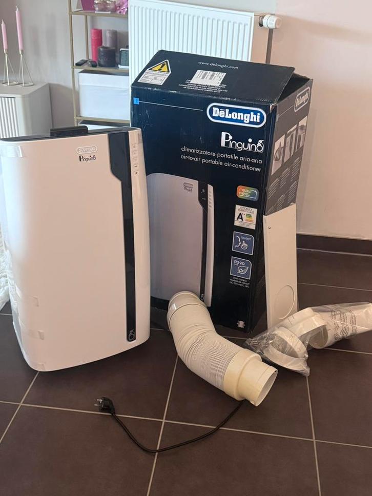 De’Longhi Pinguino PACEX100SILENT Nieuwstaat, Elektronische apparatuur, Airco's, Zo goed als nieuw, Mobiele airco, Afstandsbediening